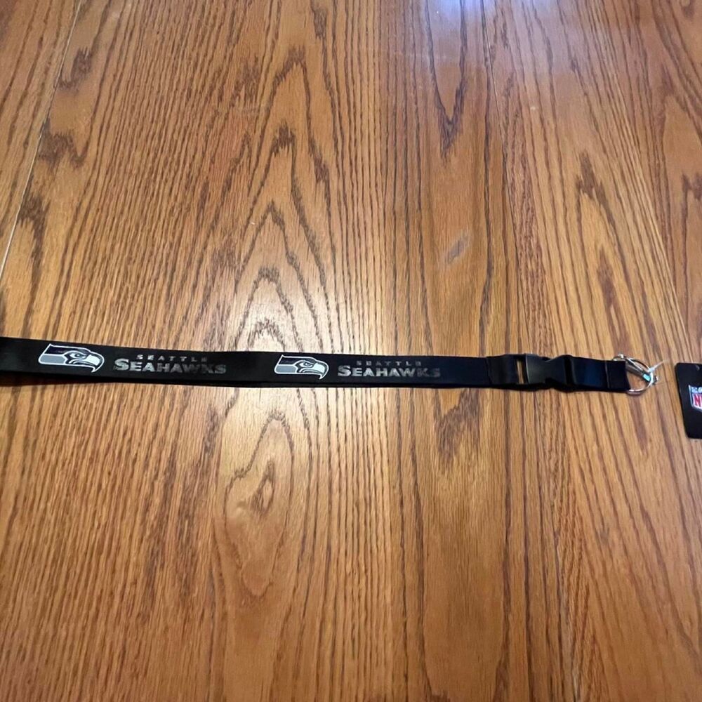NFL Seattle Seahawks Black Lanyard NWT